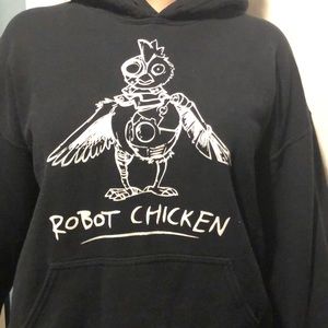 black robot chicken hoodie